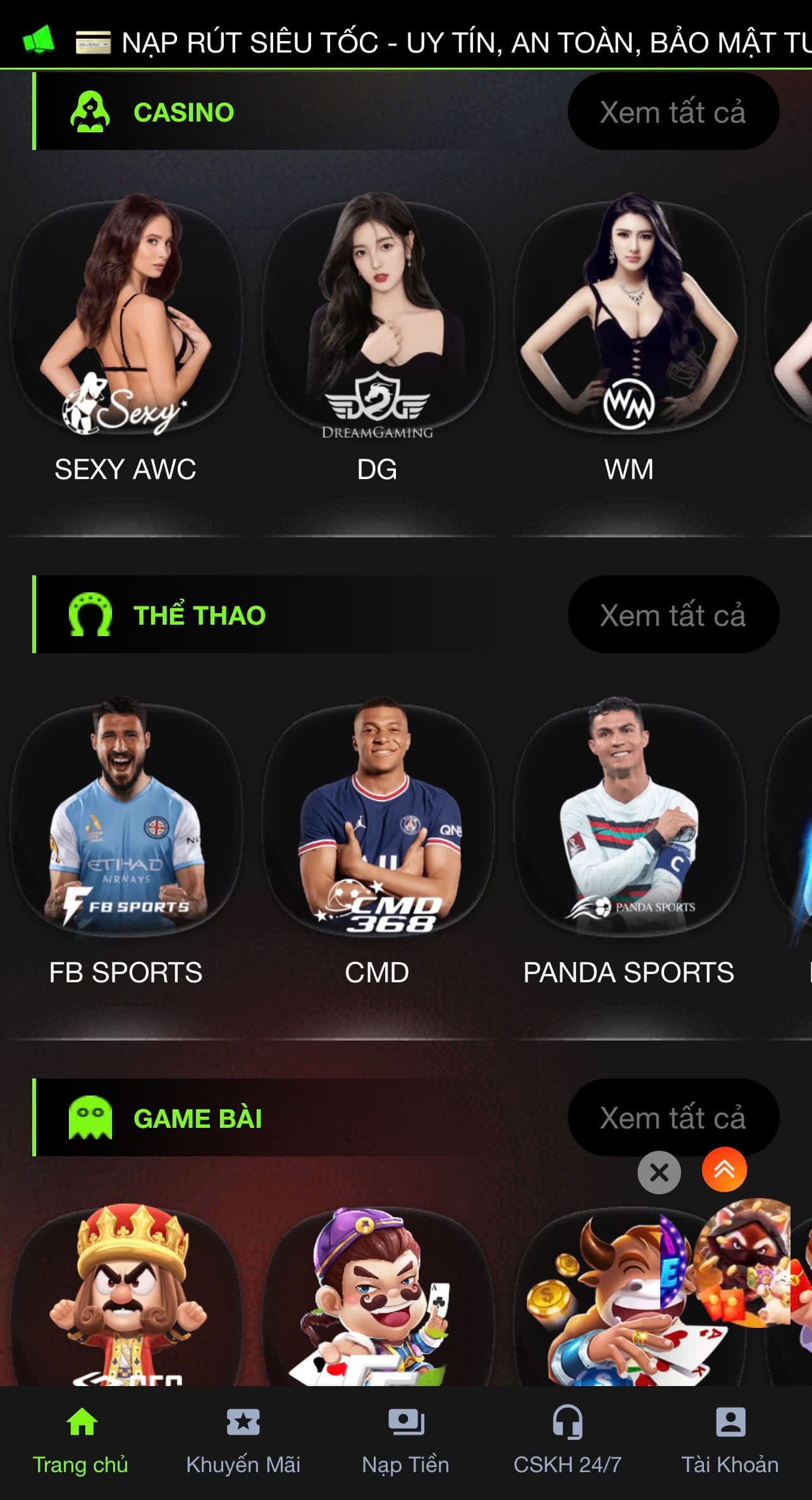 App Nhà cái pe789d